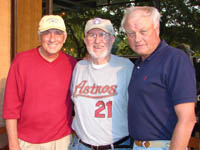 (from left) Phil Niekro, Bill McCurdy, and Joe Niekro