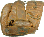 Glove used by Jane "Jeep" Stoll.